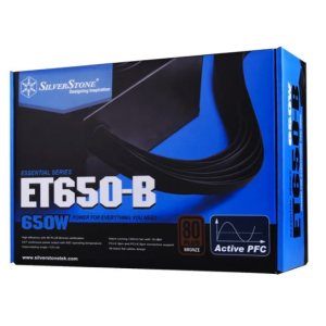 Nguồn SilverStone Essential Series ET650 80 Plus Bronze (SST ET650 B)
